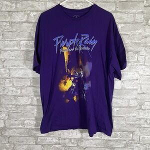 The Prince Estate Purple Rain Prince and the Revolution Purple T Shirt Size 2XL